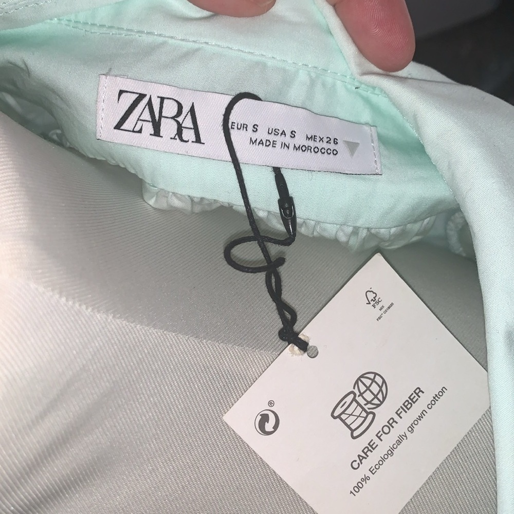 Beautiful Zara Blouse with Statement Collar..New, No Longer Sold in Stores - Picture 7 of 9